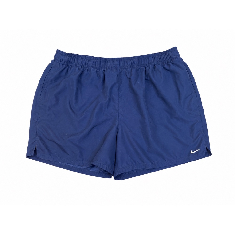Nike‎ Men's Swim Trunks Navy Blue Mesh Lined Drawstring Shorts Size 3XL